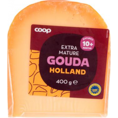 Полутвердый сыр Coop Gouda Holland Extra Mature 10 месяцев 400 г без лактозы