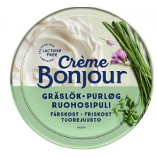 Сливочный сыр Creme Bonjour Ruohosipuli с чесноком 100г без лактозы