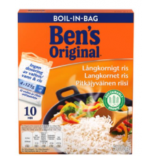 Длиннозерный рис Ben's Original в варочных пакетах 4х125г