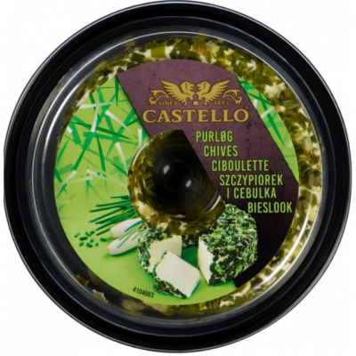 Мягкий сыр Castello ruohosipuli tuorejuusto 125 г с зеленым луком