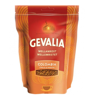 Кофе растворимый Gevalia Colombia 200 г в мягкой упаковке