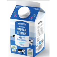 Напиток обезжиренный коровий безлактозный Juustoportti Vapaan lehman kevytmaitojuoma  UHT 0,5л