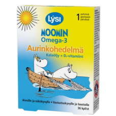 Витамины для детей Lysi Moomin Omega-3+D 36капсул