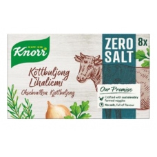 Бульонные кубики мясные Knorr Broth Cube Zero Salt Meat 8x9г без соли