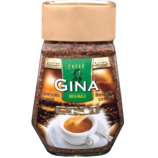 Кофе растворимый GINA Gold 200г в стеклянной банке