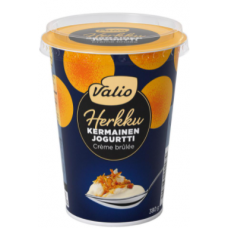 Йогурт Valio Herkku kermainen jogurtti 380г крем-брюле без лактозы