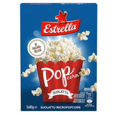 Попкорн Estrella Micro с солью 3 упаковки 240г