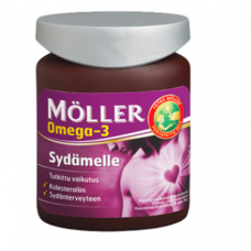 Витамины MOLLER Sydamelle Omega-3 + витамин E для сердца 76 капсул