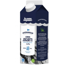 Йогурт из молока Аландских островов Ahvenanmaan Luonnonjogurtti 2,3% 1л натуральный