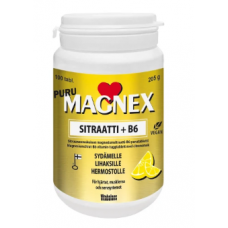 Жевательные витамины Magnex Citrate 375 мг + B6 100 таблеток со вкусом лимона цитрат магния-витамин B6 