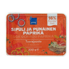 Сливочный сыр с перцем и луком Rainbow Paprika Ja Sipulia 12 % 200г