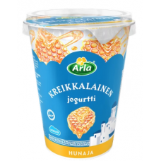 Греческий йогурт с мёдом Arla kreikkalainen jogurtti Hunaja 400г без лактозы