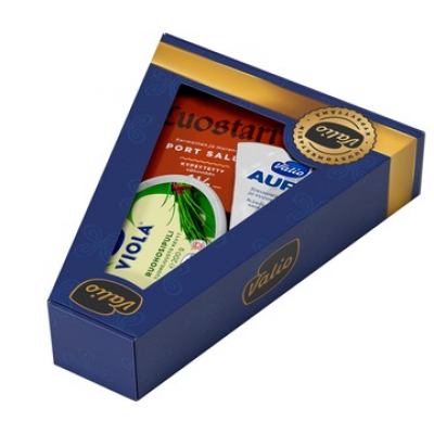 Подарочная упаковка с сыром Valio Sininen Juustopakkaus 720г