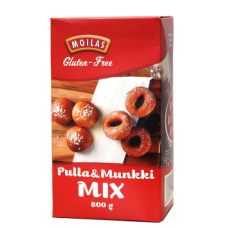 Безглютеновая мучная смесь Moilas Gluten-Free Pulla&Munkki Mix 800г для булочек и пончиков