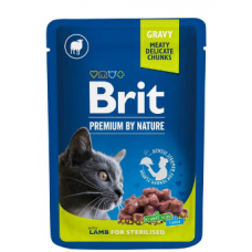 Влажный корм для стерилизованных кошек Brit Premium by Nature Lamb 100г Ягненок в соусе