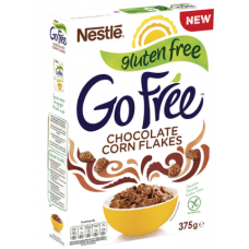 Шоколадные кукурузные хлопья Nestle GoFree 375г без глютена