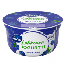 Йогурт Valio lohkeava jogurtti mustikka 150г черника без лактозы