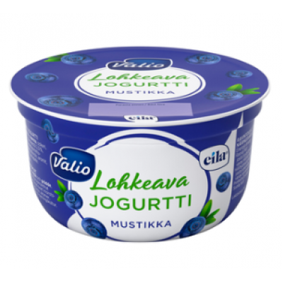 Йогурт Valio lohkeava jogurtti mustikka 150г черника без лактозы