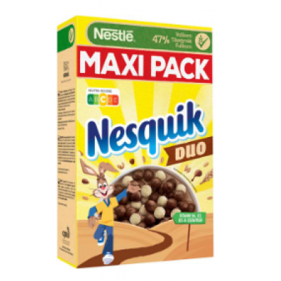 Готовый завтрак Nestle Nesquik Duo 585 г шарики в белом шоколаде и витаминами