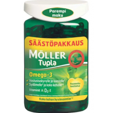 Капсулы Moller Tupla омега-3 витамины A, D и E 150 шт