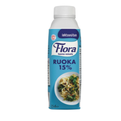 Безлактозный крем для приготовления пищи Flora Ruoka 15% 2,5dl 