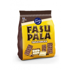 Вафли Fazer Fasupala Tuplasuklaa 215г с белым шоколадом