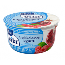Греческий йогурт Valio kreikkalainen vadelma-granaattiomena 150г малина гранат без лактозы