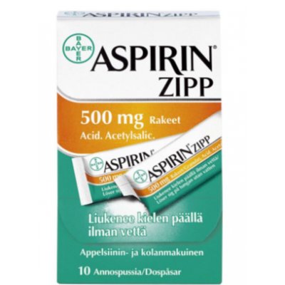 Асперин в гранулах ASPIRIN ZIPP 500mg 10 пакетиков