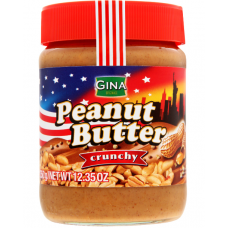 Арахисовая паста Gina Peanut butter crunchy 350г хрустящая