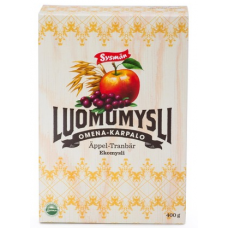 Органические мюсли Sysman Omena-Karpalo Luomumysli 400г мед клюква яблоко 