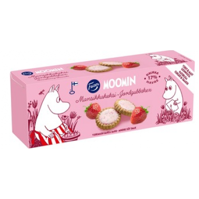 Печенье Fazer Moomin с клубникой 125 г