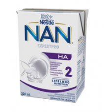 Готовая смесь для грудных детей на молочной основе Nestle Nan 200 мл HA №2 200мл