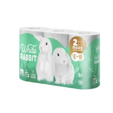 Туалетная бумага Grite White Rabbit трехслойная 6шт
