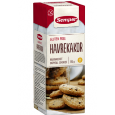 Овсяное печенье Semper Gluteen Free Havrekakor 150г без глютена