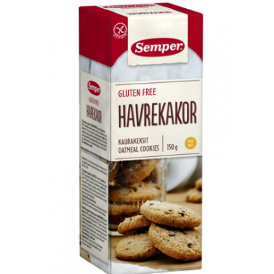 Овсяное печенье Semper Gluteen Free Havrekakor 150г без глютена