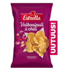 Чипсы картофельные Estrella Valkosipuli & chili 275 г чеснок и чили