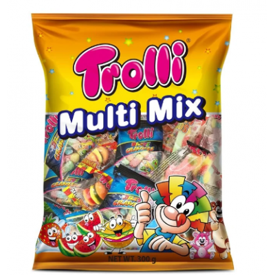 Жевательные конфеты Trolls Jelly Multi Mix 400г ассорти