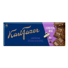 Шоколад Karl Fazer Lontoo Rae Lakritsirae с лакрицей 200 г 