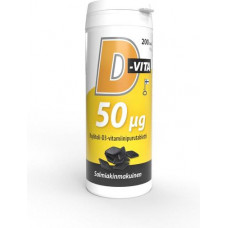 Жевательные таблетки с ксилитом и витамином D3 50 мкг со вкусом лакрицы D-vita-purutabletti  200 таб