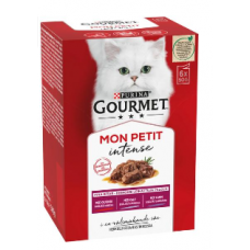 Ассорти для кошек Gourmet Mon Petit 6x50г из говядины, телятины и баранины 