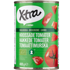 Органические измельченные очищенные томаты Xtra Luomu Tomaattimurska 400г