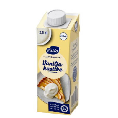 Заварной крем Valio vaniljakastike 9% 2,5 дл ультрапастеризованный безлактозный