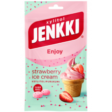Жевательная резинка Jenkki Enjoy 70г клубничное мороженое  