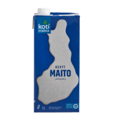 Молоко обезжиренное низколактозное Kotimaista kevytmaito 1л UHT