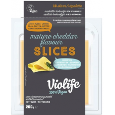 Веганские ломтики зрелого чеддера Violife 100% Vegan Mature Cheddar Flavour Slices 200г