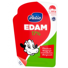 Сыр сливочный Valio Edam 17% 300г в нарезке