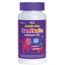 Жевательные мишки с кальцием и витамином д3 MULTIVITA NAMINALLE KALSIUM+D3 100mg/5mcg 50шт