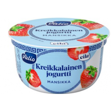 Греческий йогурт Valio Kreikkalainen Jogurtti Mansikka 150г клубника без лактозы