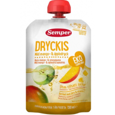 Органический детский сок Semper Dryckis Organic Mango-Apple 150мл