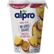 Ферментированный соевый йогурт Alpro More Fruit No Added Sugars 400г Ананас Маракуйя